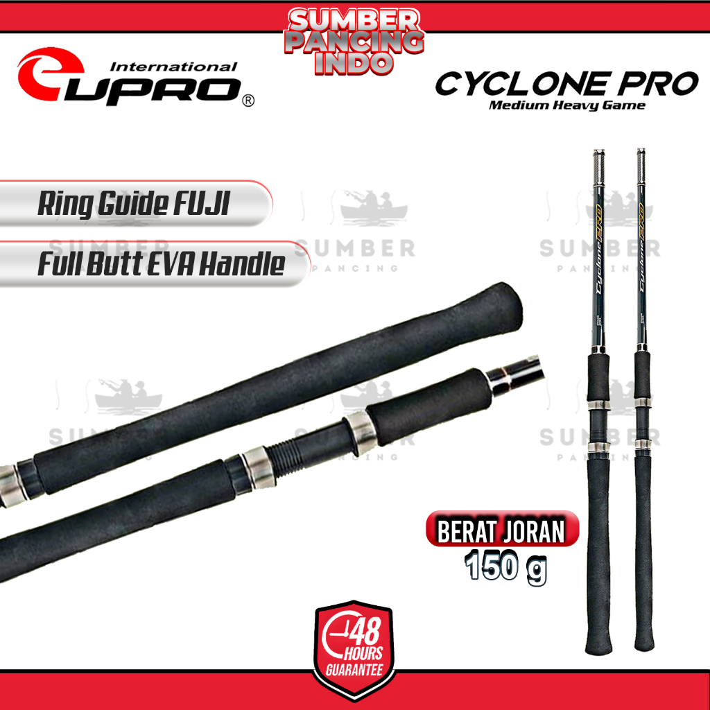 EUPRO Joran Pancing Spinning CYCLON PRO 300cm - 360cm Fuji Component Hi-Carbon Blank TORAY Joran Pan