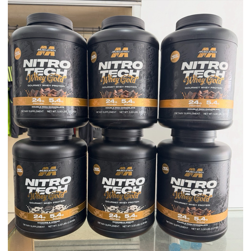 Muscletech Nitrotech Whey Gold - 5lbs - 68 wheygold whey gold nitrotech whey gold free shaker