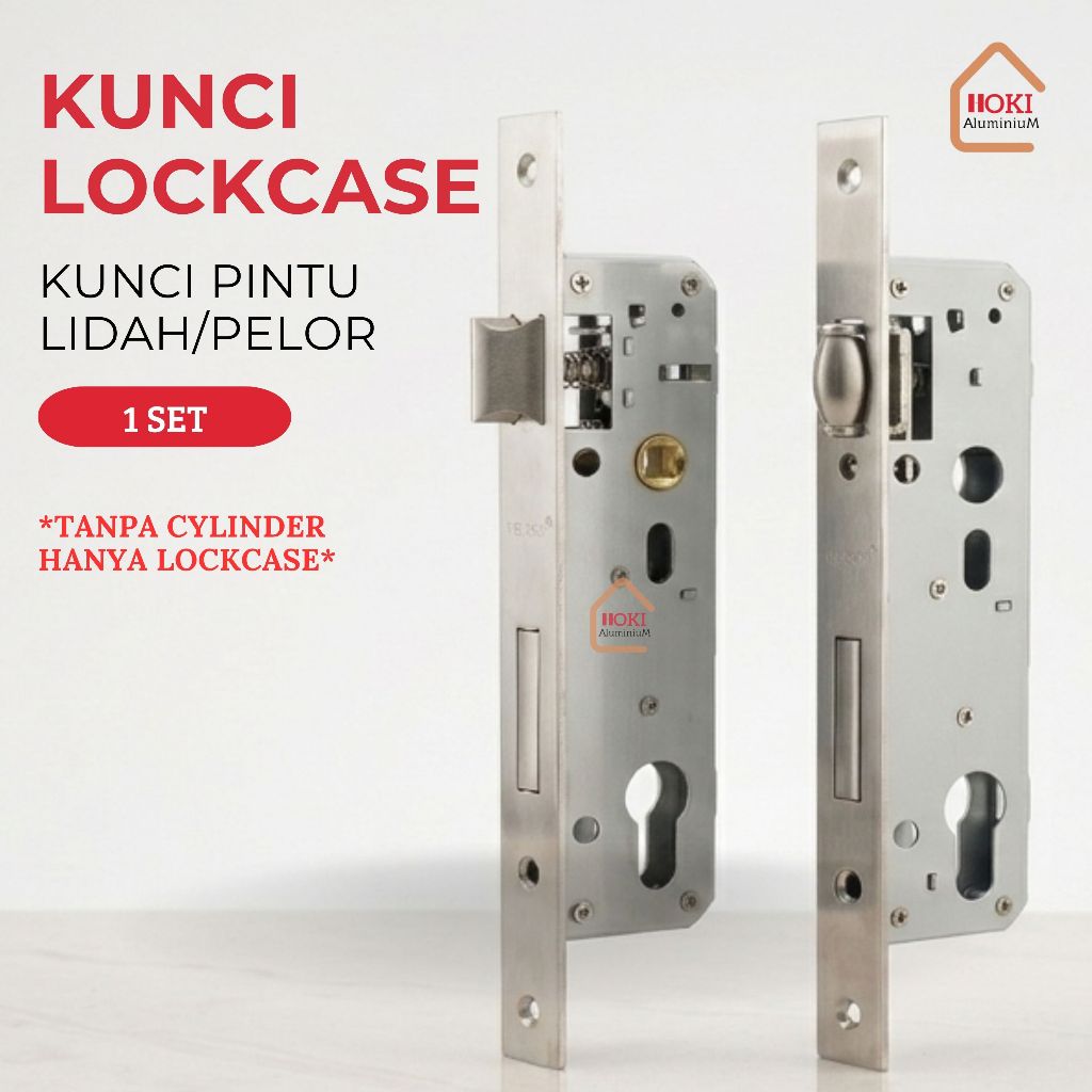 WELDOM BODY LOCKCASE 8530 KUNCI PINTU ALUMINIUM LIDAH/PELOR
