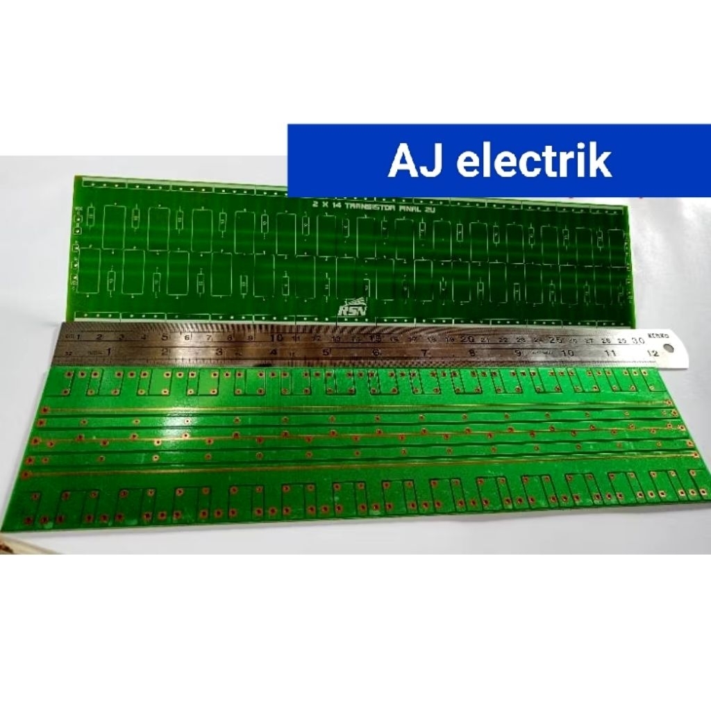 PCB TRANSISTOR FINAL 2U 2 x 14. Bahan PCB Kualitas Terbaik