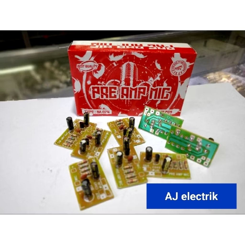 KIT PRE AMP MIC / PENGUAT MIC 1 TRANSISTOR. Kualitas Terbaik