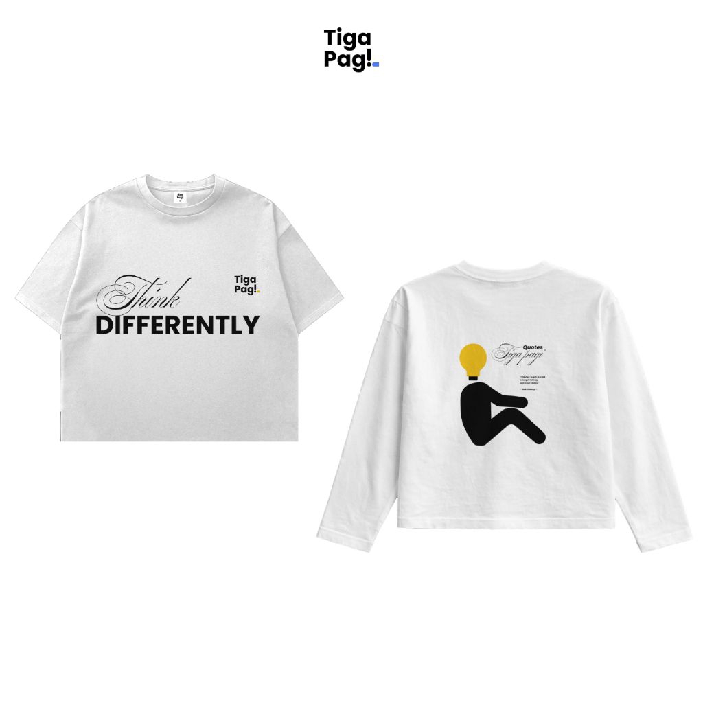 Tshirt THINK TigaPagi Boxy Fit