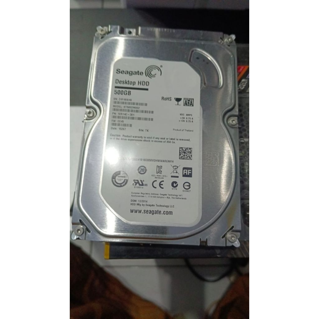 hdd rusak/mati 500gb seagate