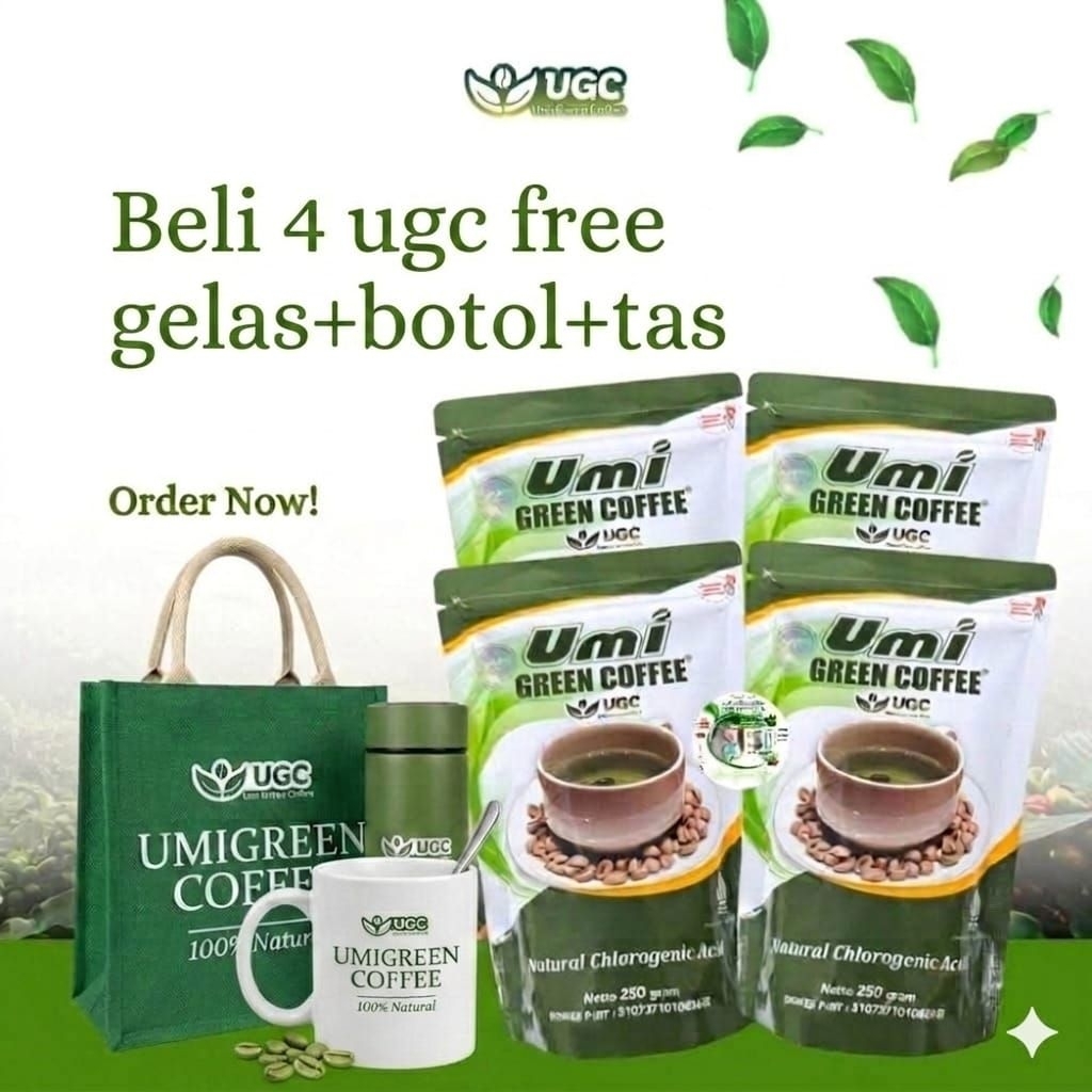 Umi Green Coffee 4pcs Asli ORI