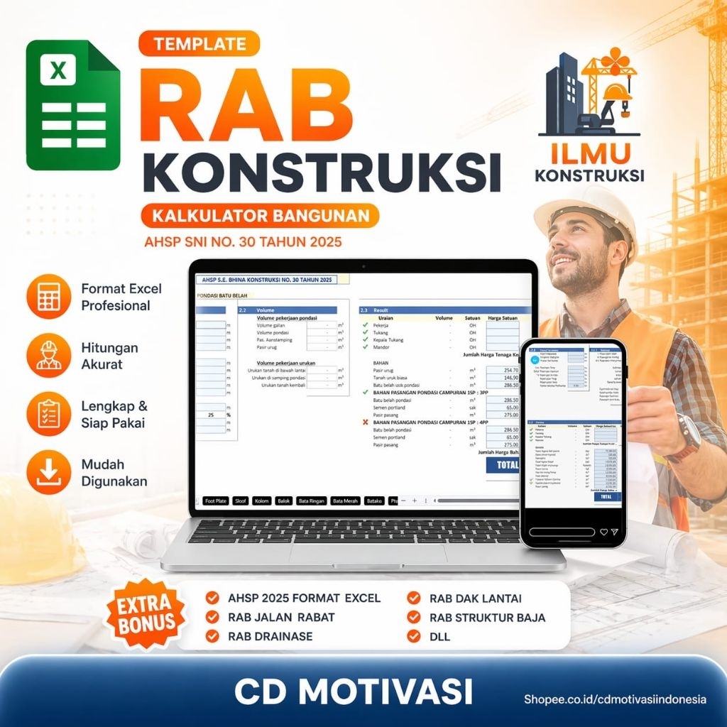 Aplikasi RAB Otomatis || Free  AHSP  2025 Format Exel