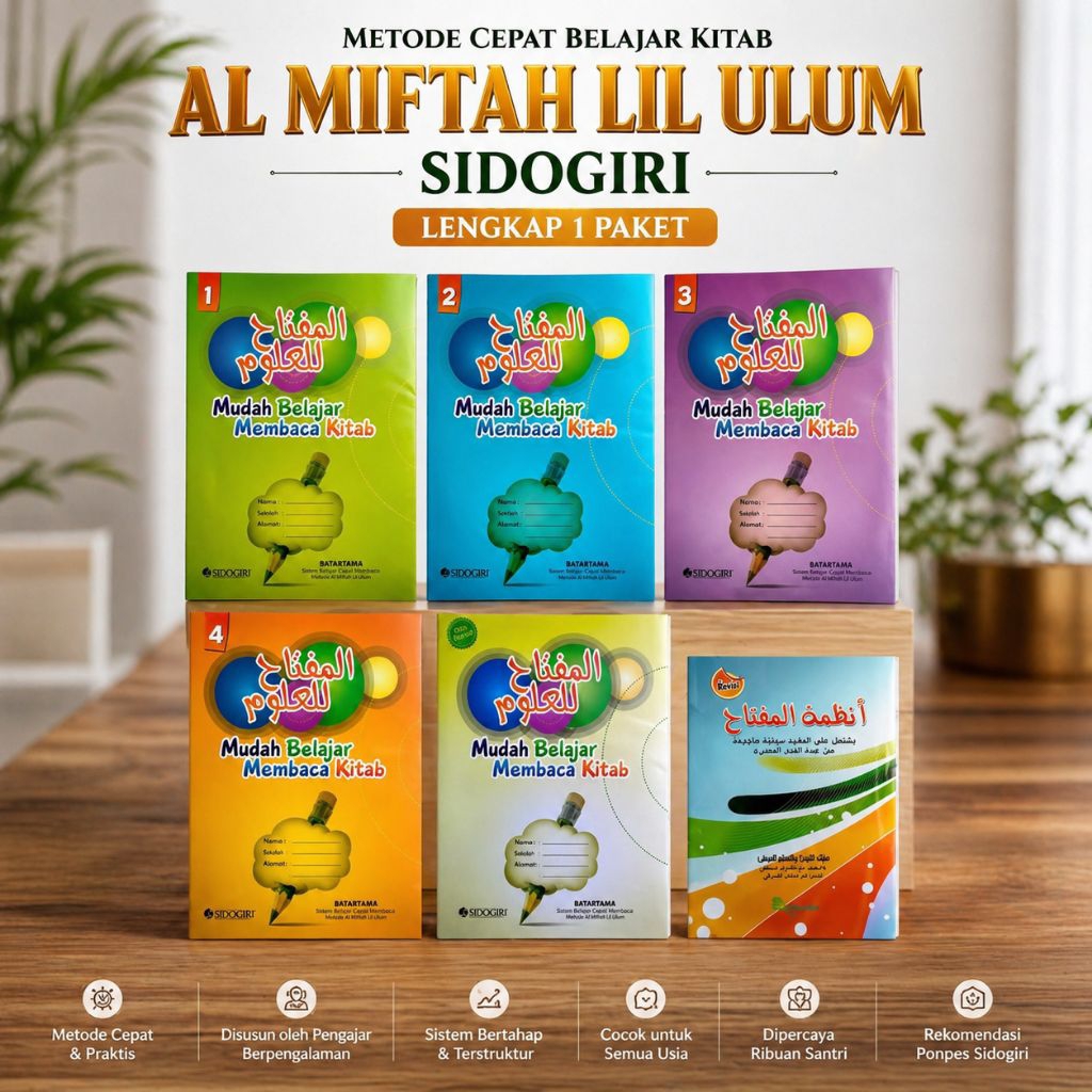kitab Al miftah lil ulum Sidogiri lengkap 1paket