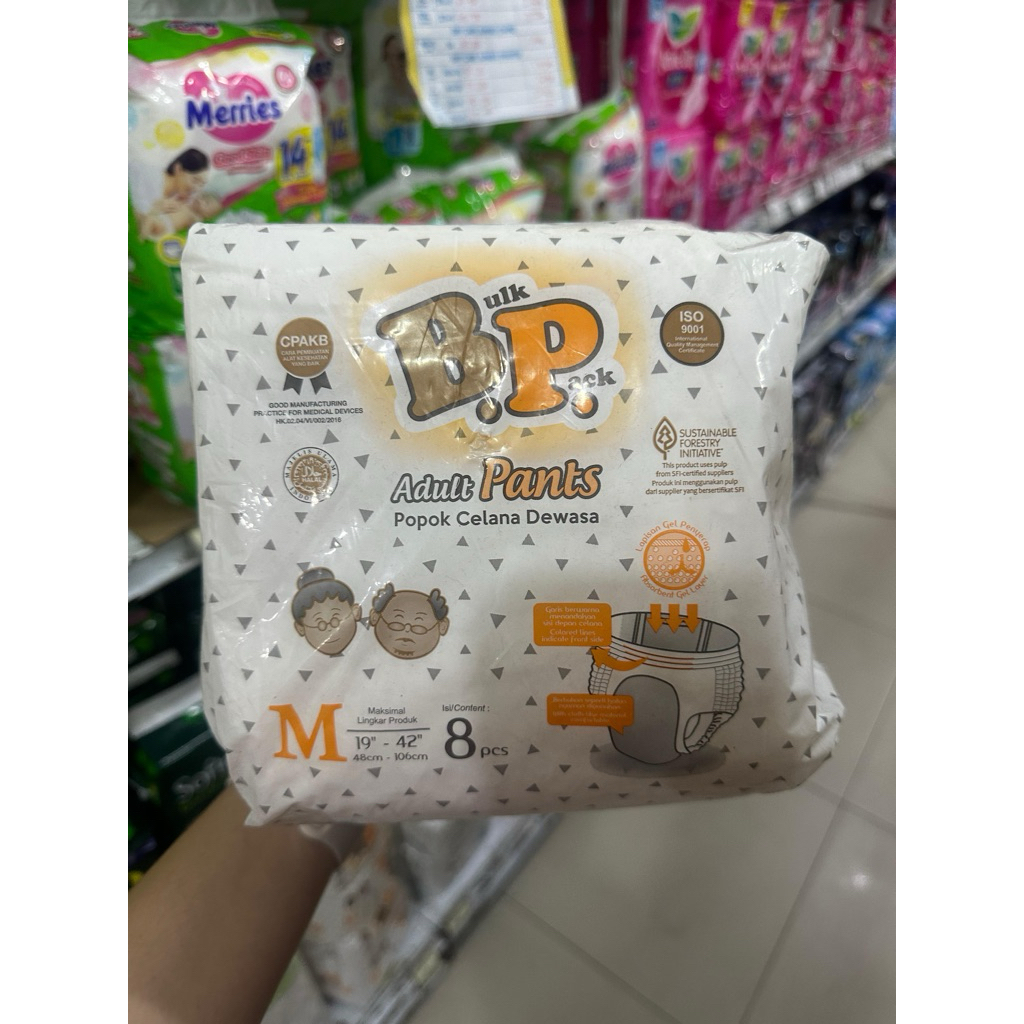 BP BULK PACK CELANA PANTS / popok celana dewasa adult pants / pampers orang tua