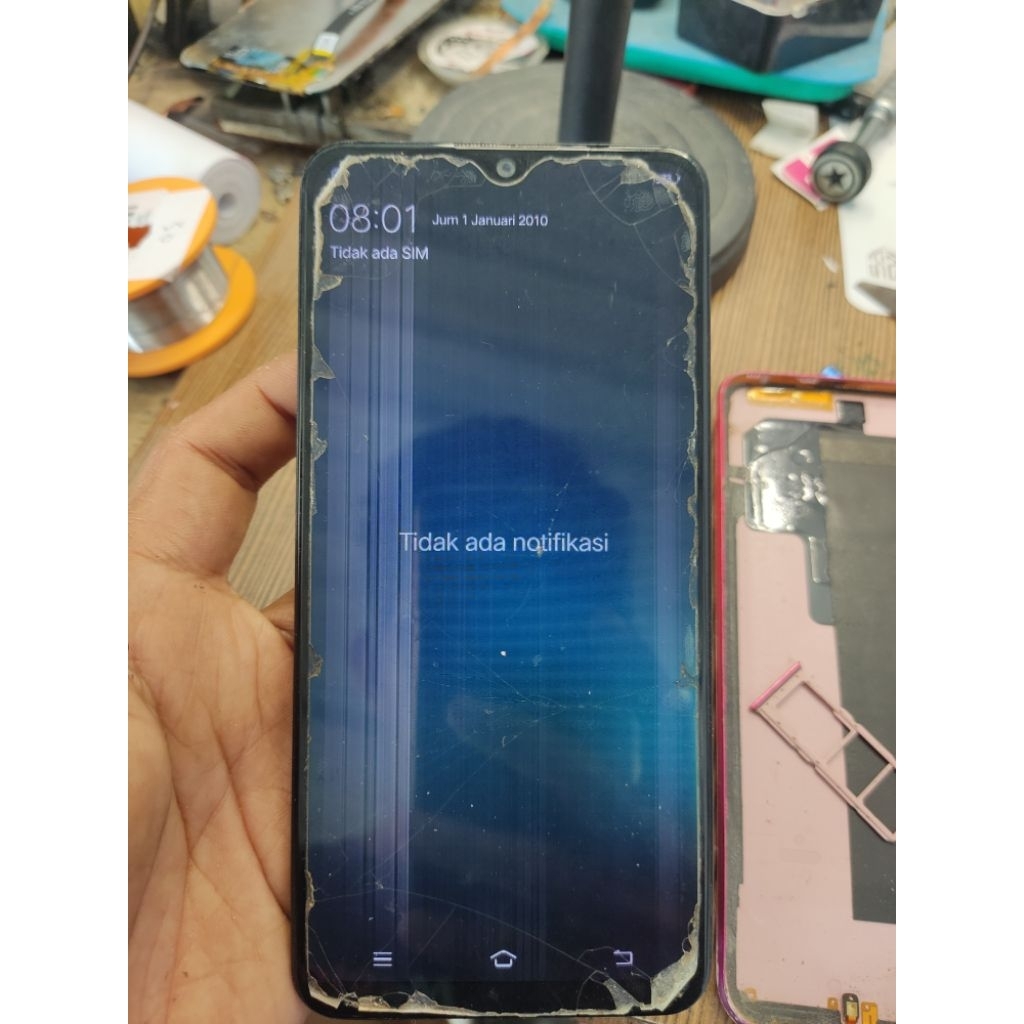 unit vivo y 91c minus lcd ram 2/32 tanpa pola