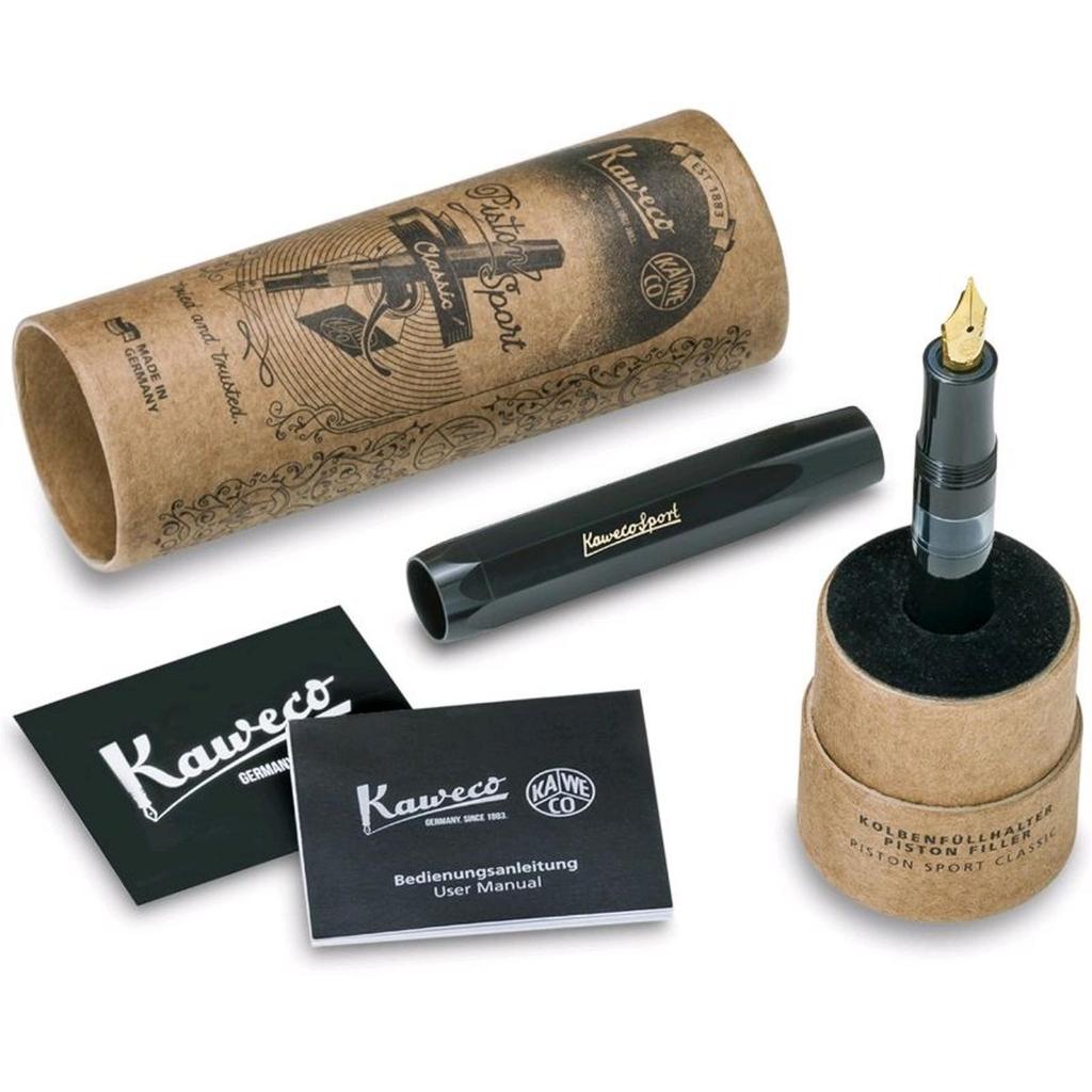 Kaweco Piston Sport Classic Black Gold - M