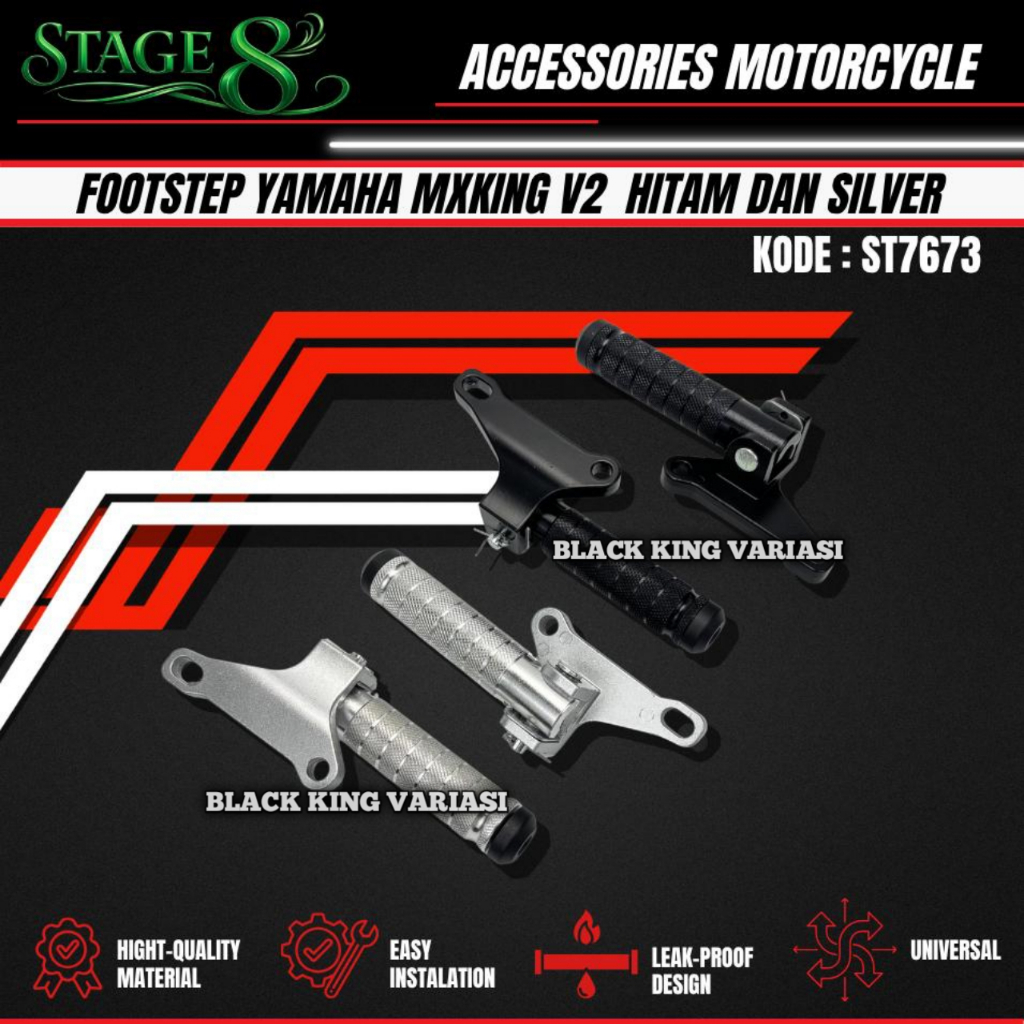Step MX King Jupiter MX Footstep Step Pijakan Kaki Belakang Footstep Step Belakang Motor MX King Ste