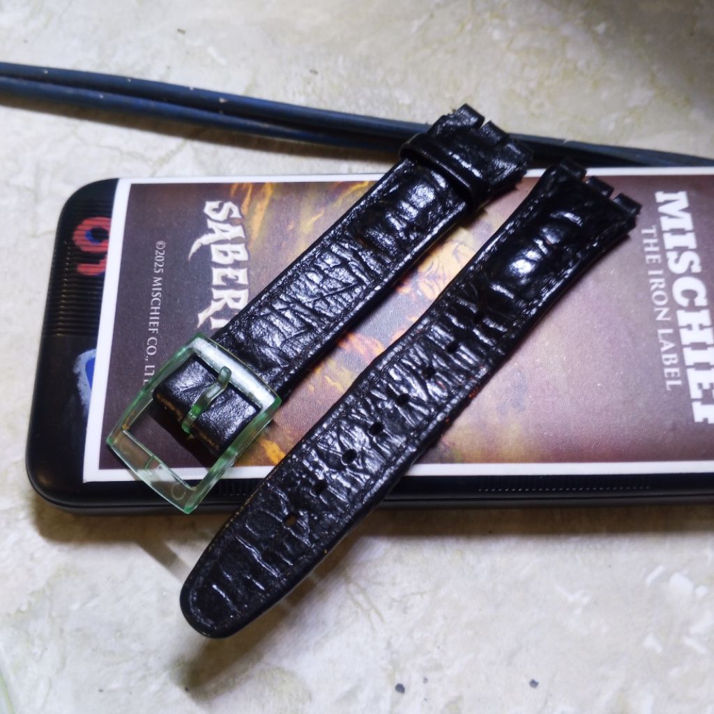 Swatch strap lether original