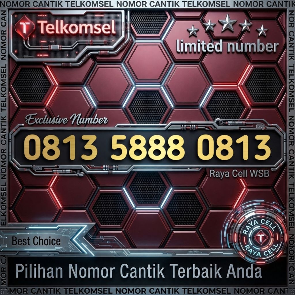 No Cantik Simpati Telkomsel Dobel 0813 Tripel 888 Promo Murah 4G LTE Nomor Cantik Telkomsel Super PR