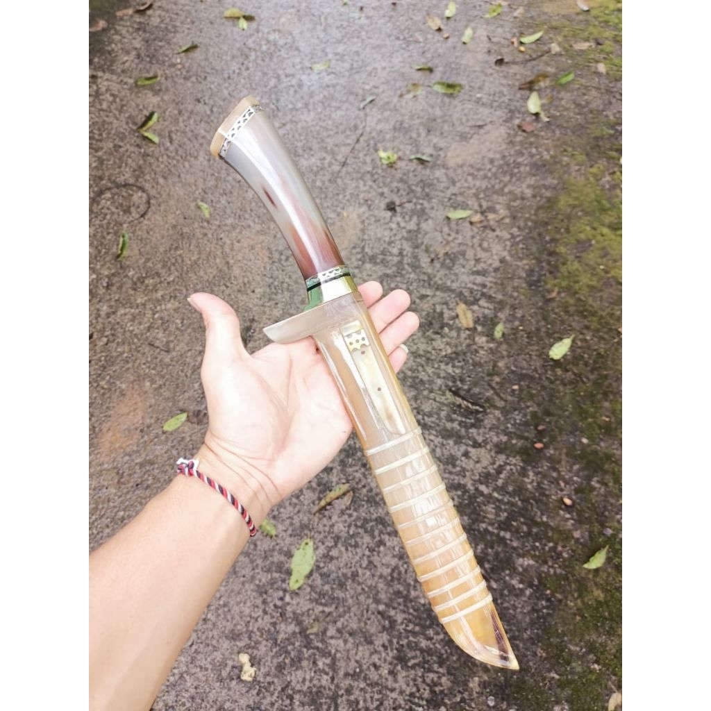 GOLOK PISAU SEMBELIH BAJA BOHLER K110 FULL TANDUK BULE 25 CM