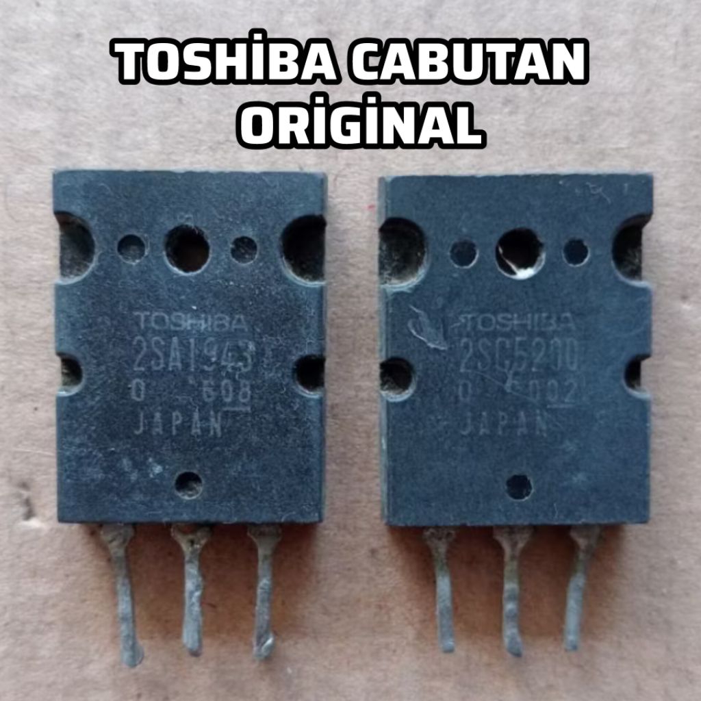 TRANSİATOR TOSHİBA CABUTAN 2SA1493/2SC5200 ORİGİNAL