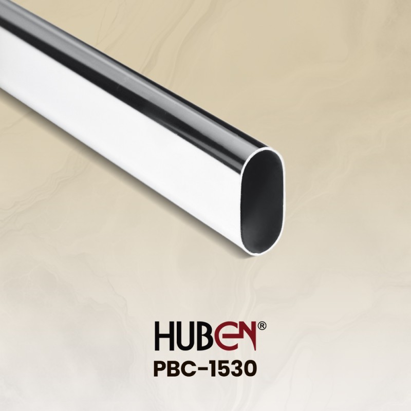 Pipa Oval Besi Chrome Huben PBC-1530