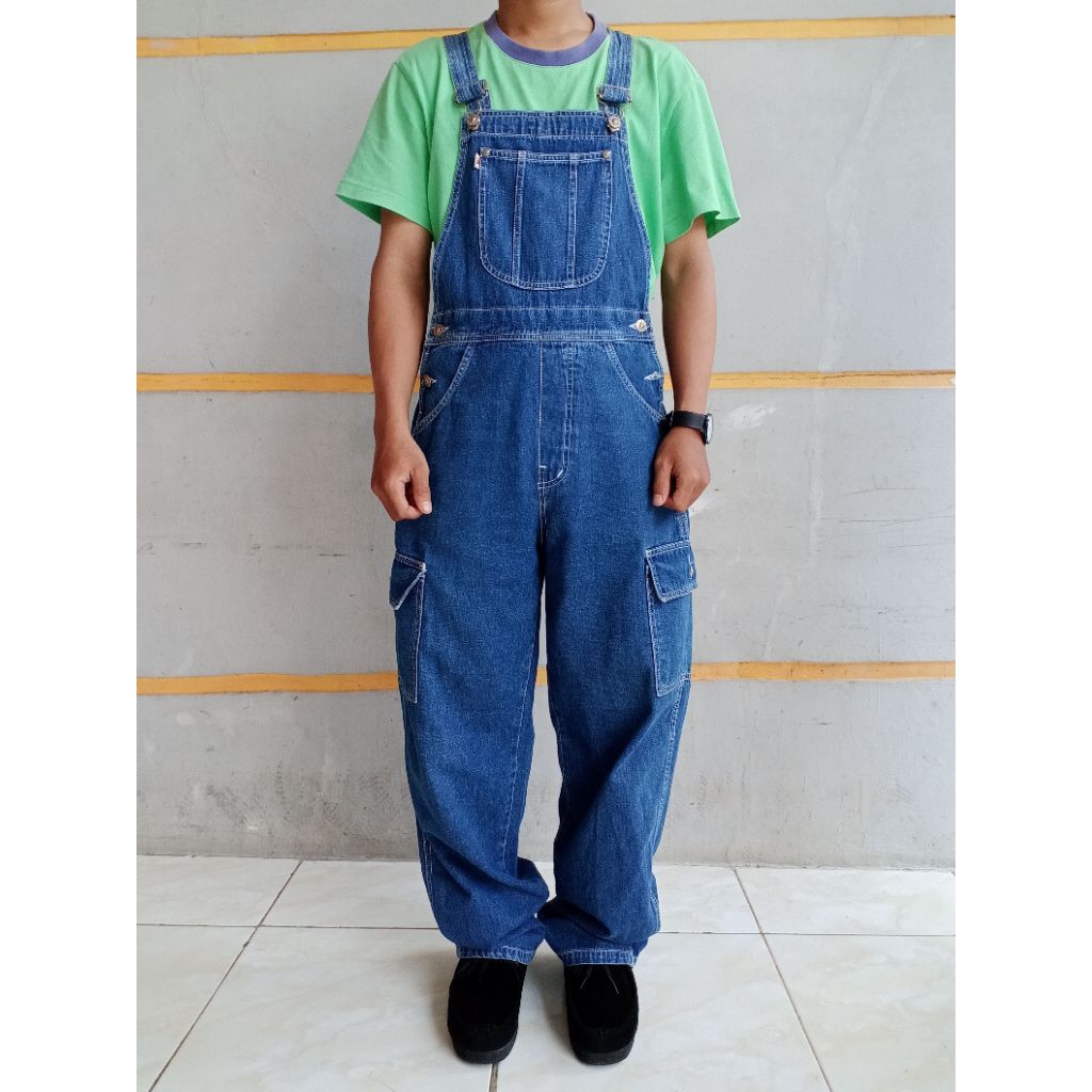 indigo overall denim cargo mezzo brand