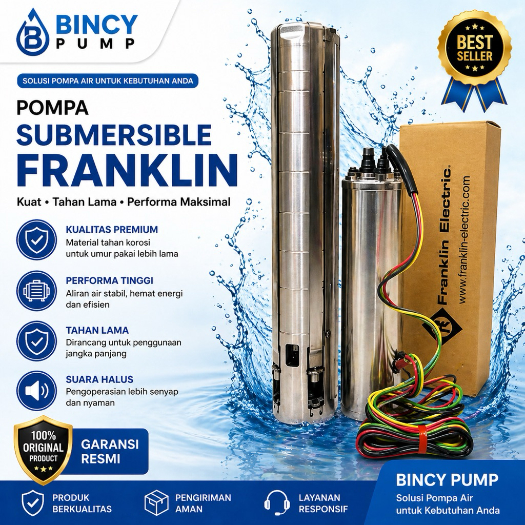 POMPA SATELIT FRANKLIN 5.5HP 3PHASE 4SP8/16 SUBMERSIBLE PUMP FRANKLIN