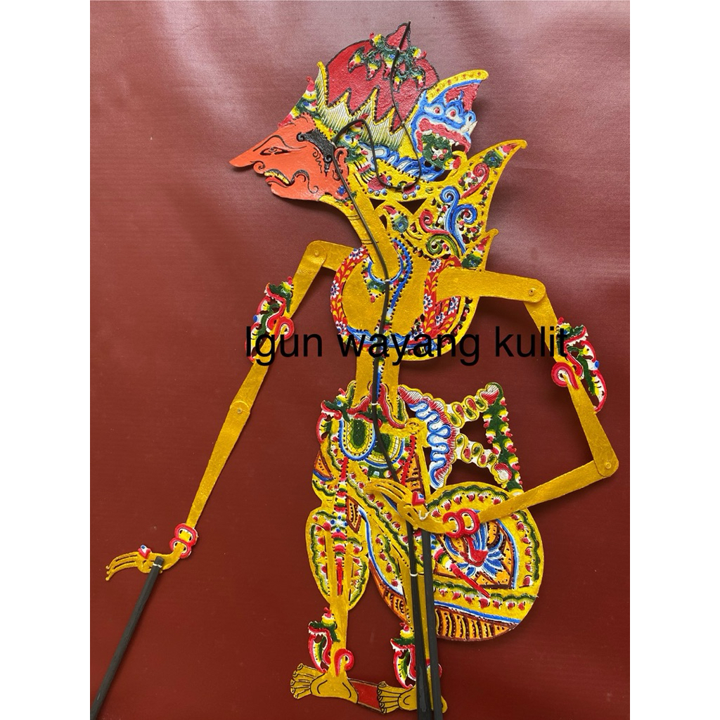 wayang kulit asli karno/karno kulit asli dagel