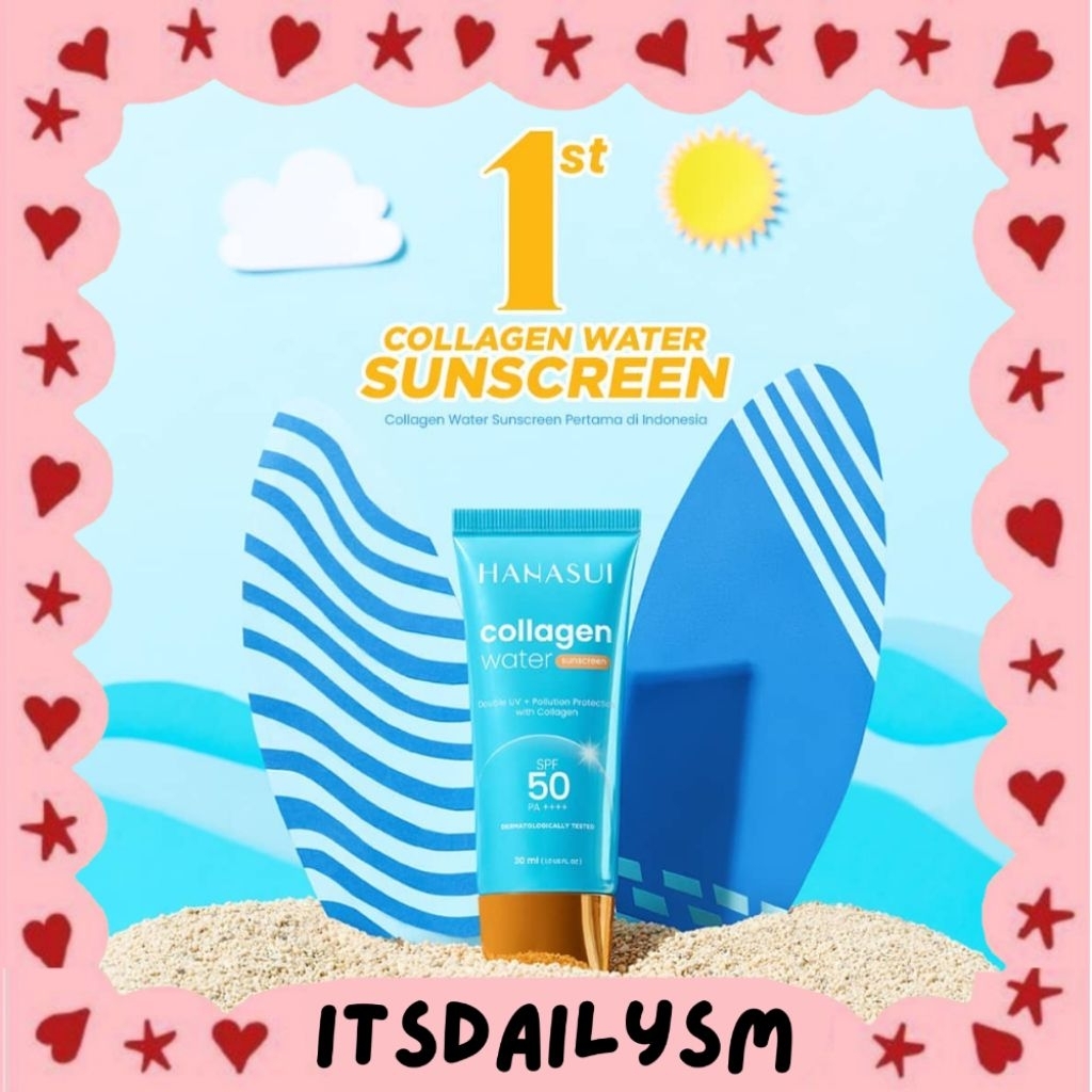 itsDailysm - HANASUI Collagen Water Sunscreen SPF 30 30ml | Tabir Surya | Sunblock