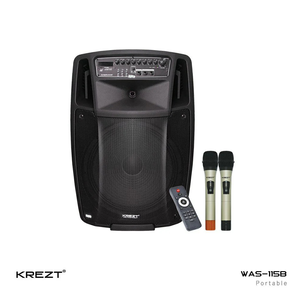 Speaker Portable 15 Inch KREZT WAS-115B