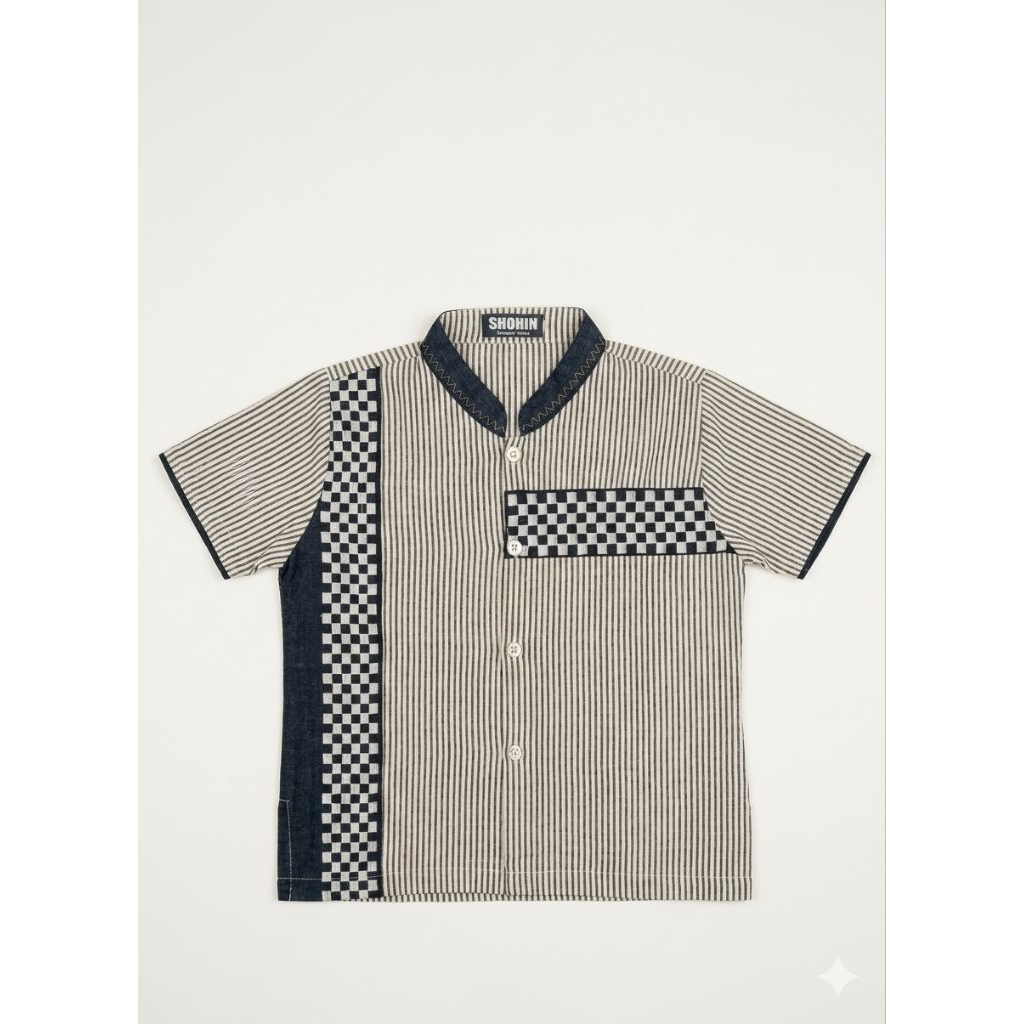 koko anak motif garis