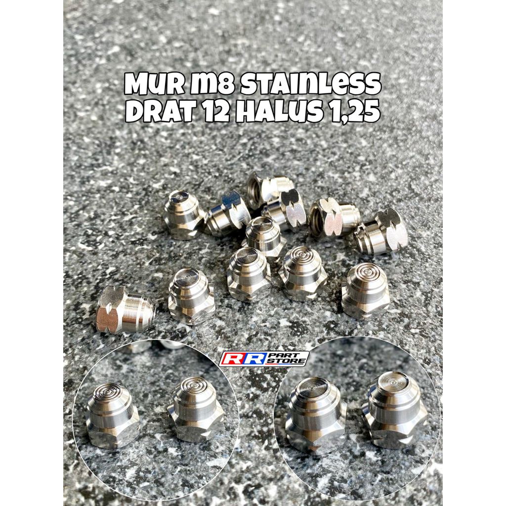 mur m8 drat 12 stainless custom drat halus 1,25