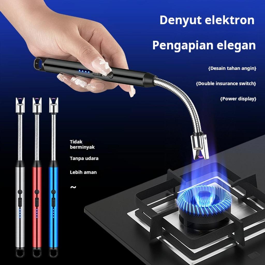 Pemantik kompor elektrik pemantik listrik USB Type C rechargeable korek kompor elektrik