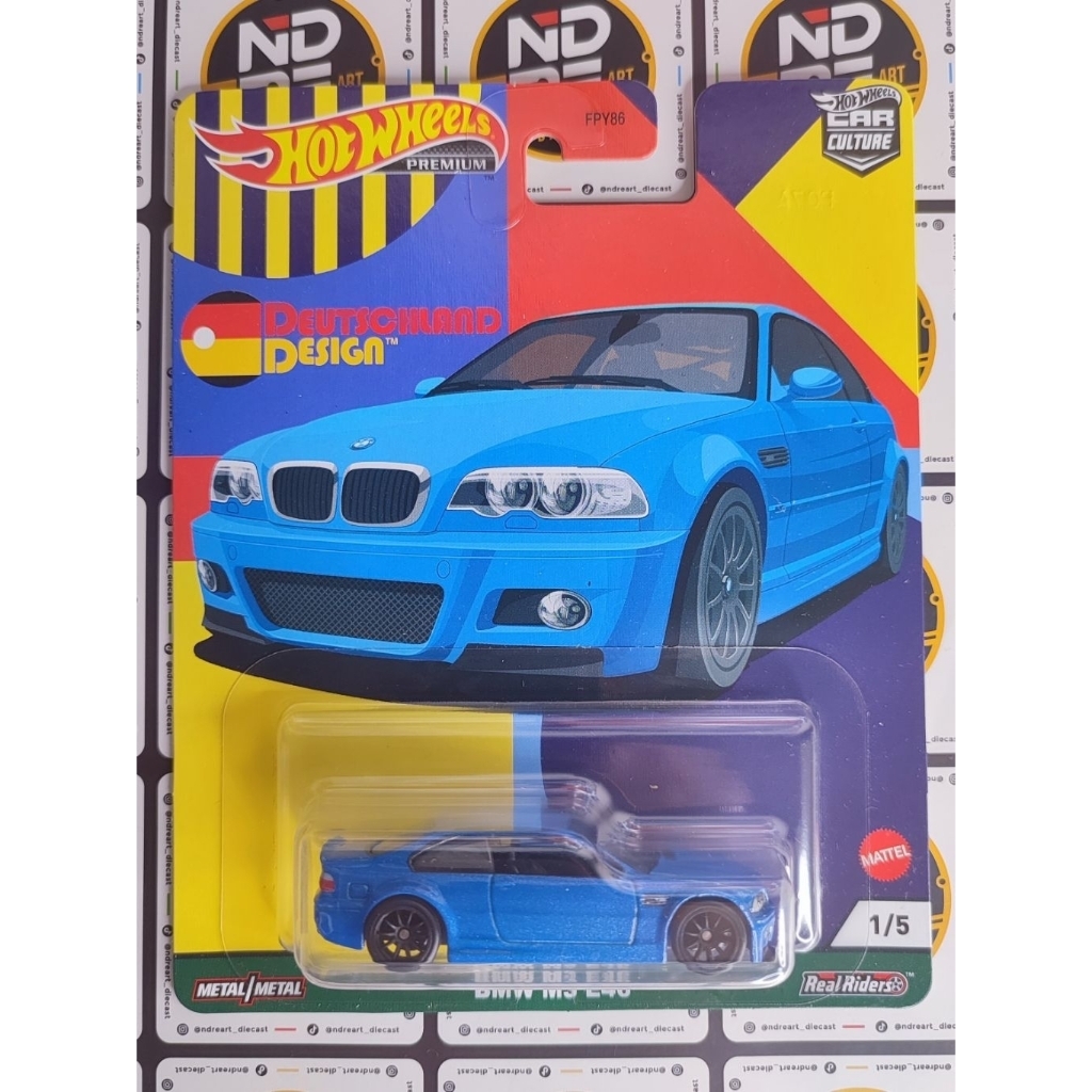 Hotwheels Premium BMW M3 E46 Blue