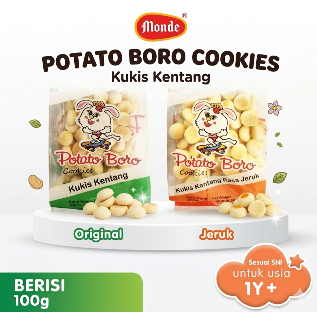 Monde Potato Boro Green  110 gr / Monde Potato Boro Orange 110gr