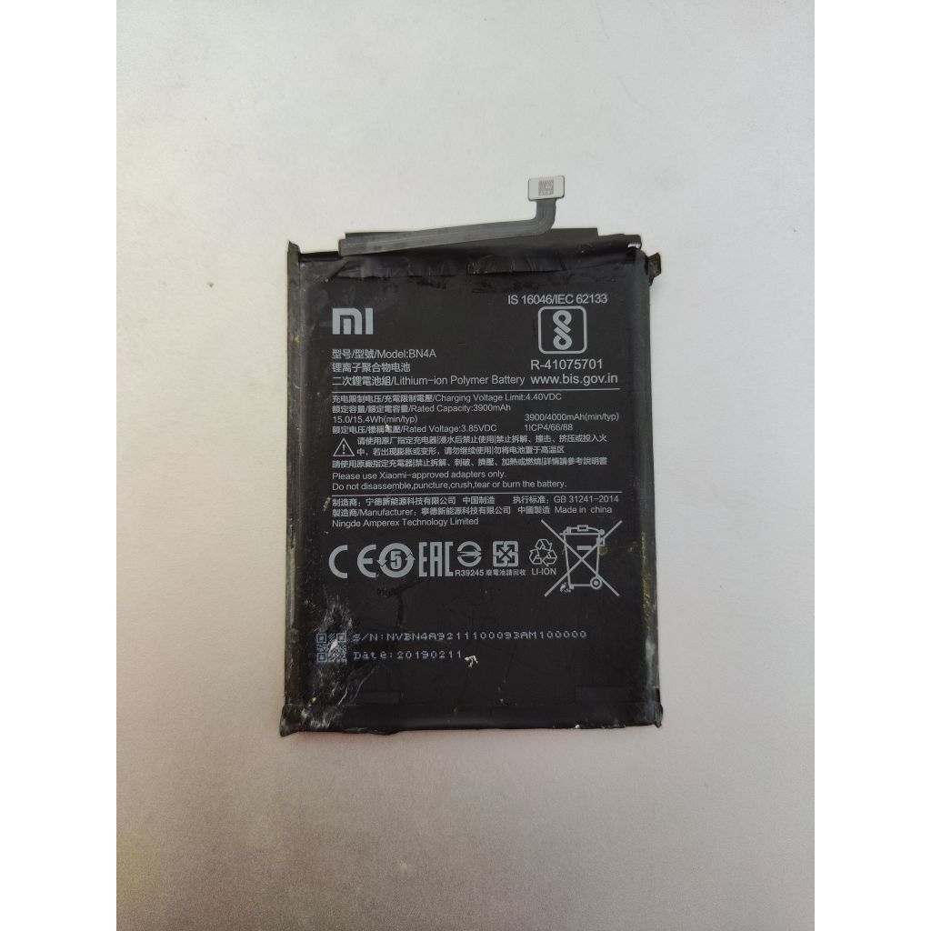 Baterai Redmi Note 7 BN4A Original Copotan