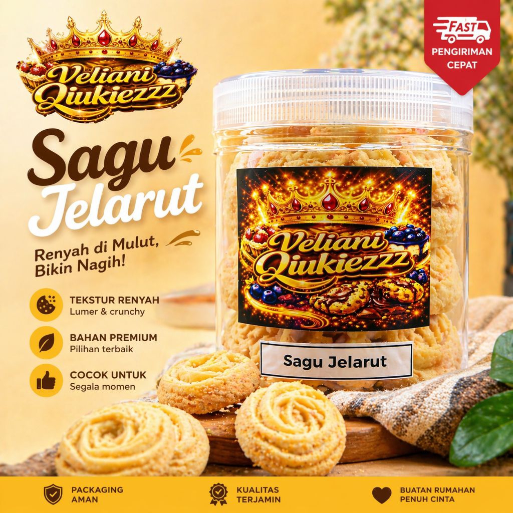 Sagu Jelarut cookies by. veliani.kukis - Sagu Kerut Garut - kue kering kiloan - sagu semprit - sagu 