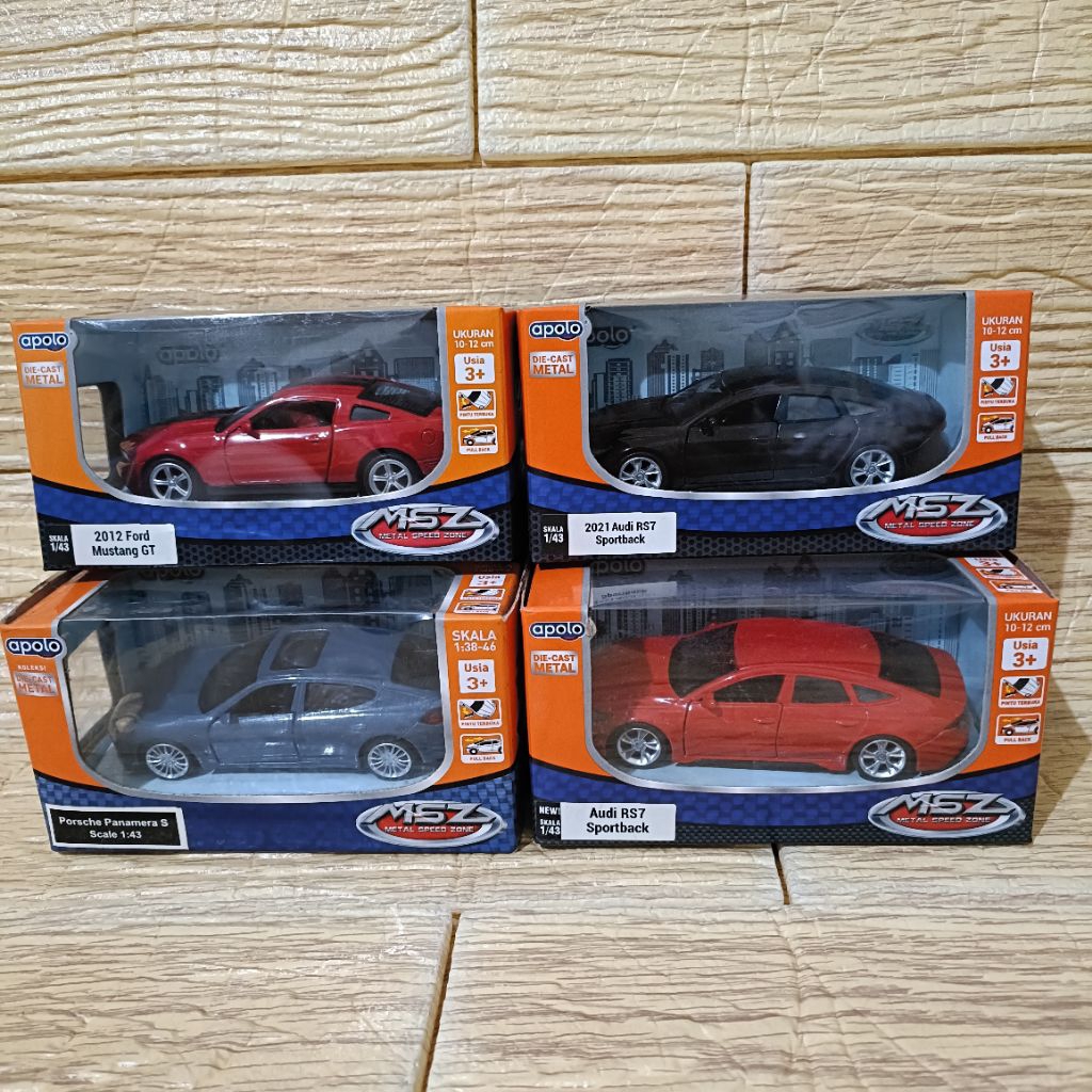 diecast metal mobil apolo MSZ die cast mobil pullback skala 1:43