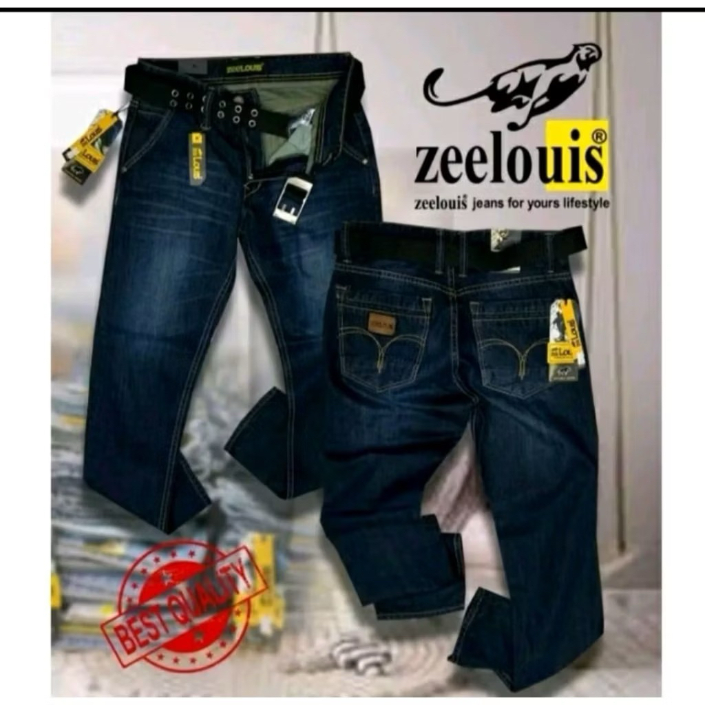 (freekaospolos)Celana Jeans zeelouis pria kekinian/celana zeelouis  pria /zee louis official store/z
