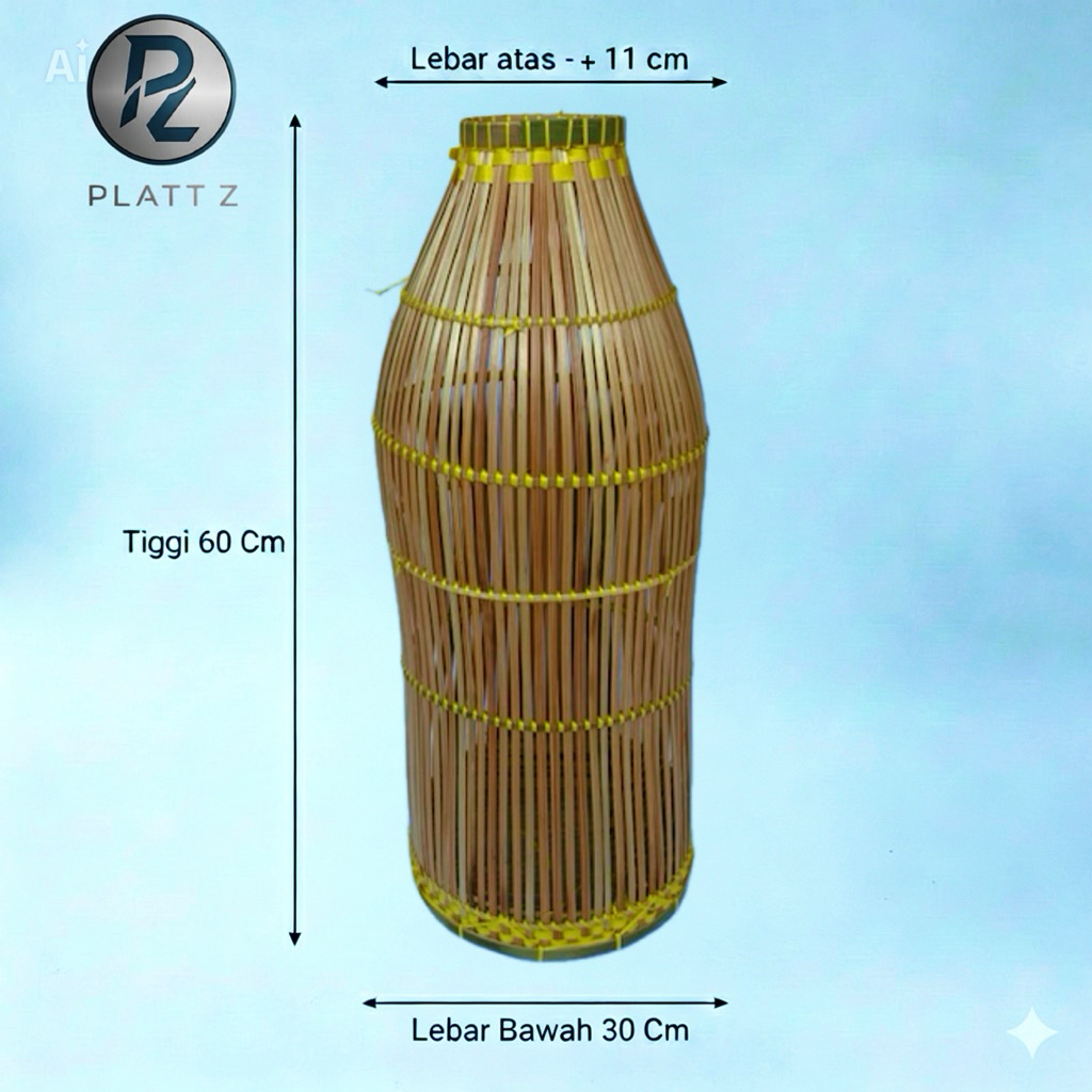 Bubu perangkap ikan tradisional anyaman bambu