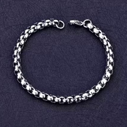 GELANG TITANIUM PRIA ANTI KARAT TIDAK LUNTUR MODEL RANTAI TITANIUM ASLI