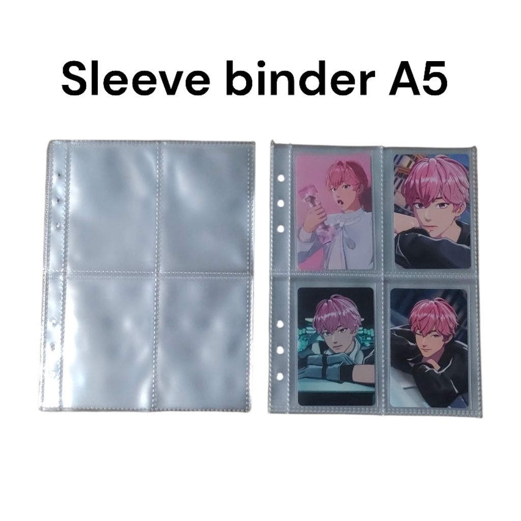 (4 sleeve) A5 sleeve transparan photocard • 4P 1side