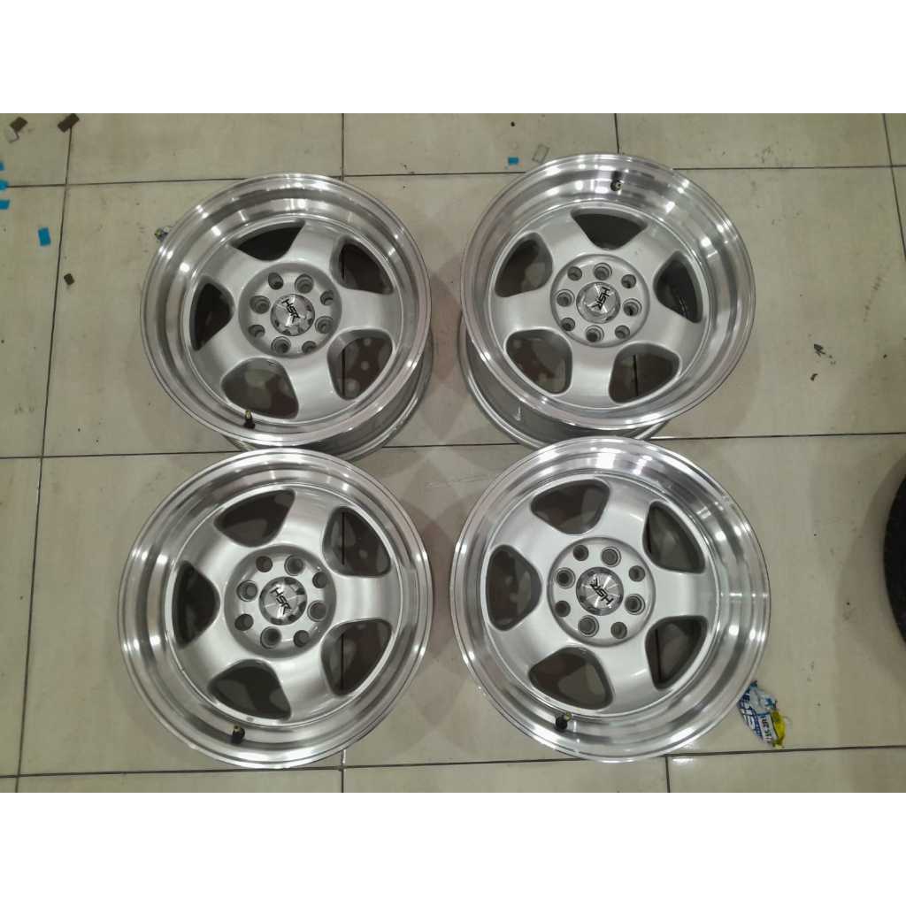 VELG MOBIL BEKAS RING 15 HSR BRISKET LEBAR 7/8 PCD 4X100/4X114,3 MURAH PELEK R15 CELONG JAZZ YARIS