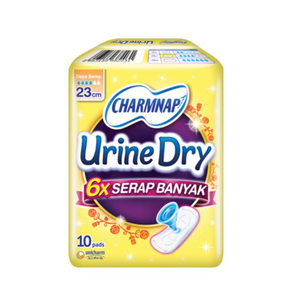 Charmnap Urine Dry 23 Cm Pembalut Urine 10 pads