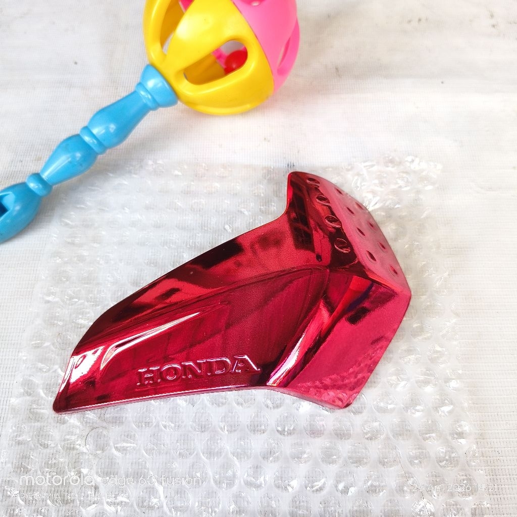garnish box filter udara honda vario 125 lama old vario 150 esp chrome merah variasi aksesoris