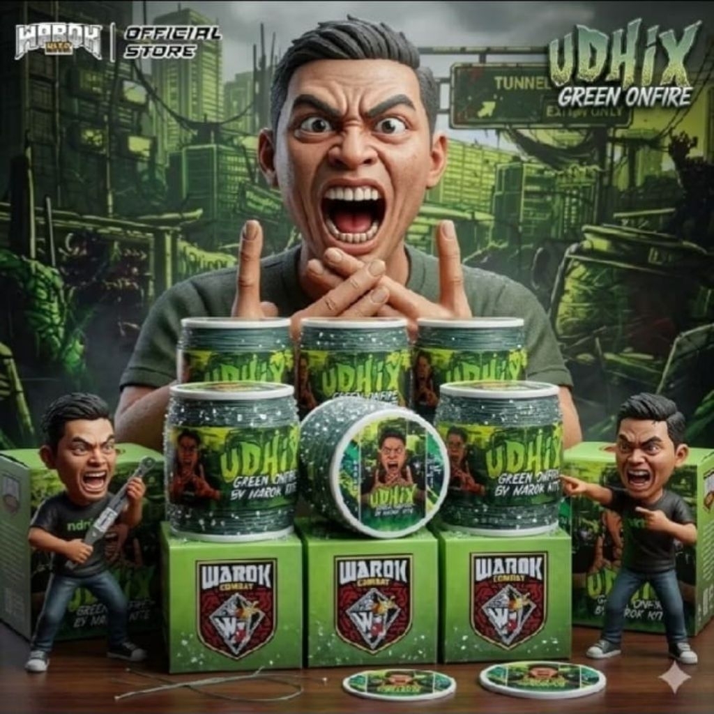 Gelasan Warok Udhix Matot Original 0,23 dengan Bahan Senar Matot dan Tekstur Sasak Padi