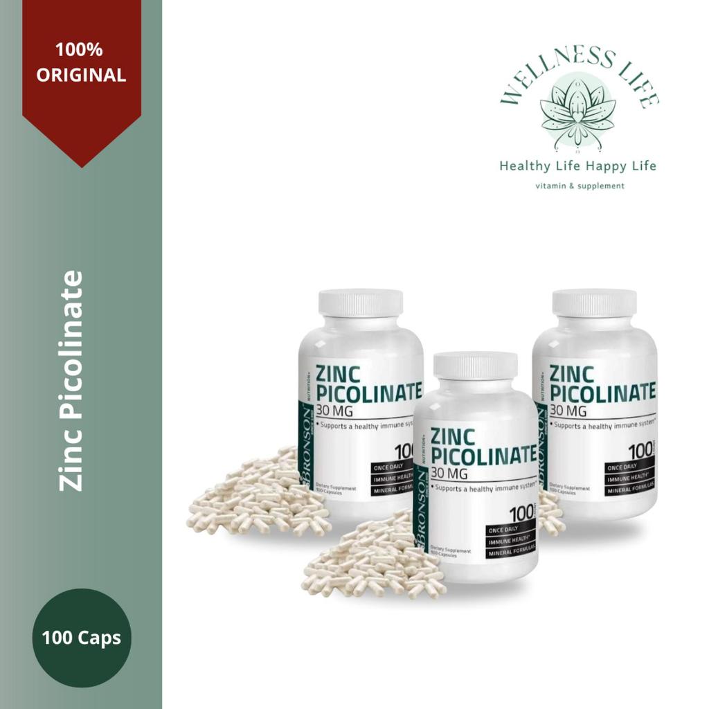 Bronson Zinc Picolinate 30 mg - 100 Capsules