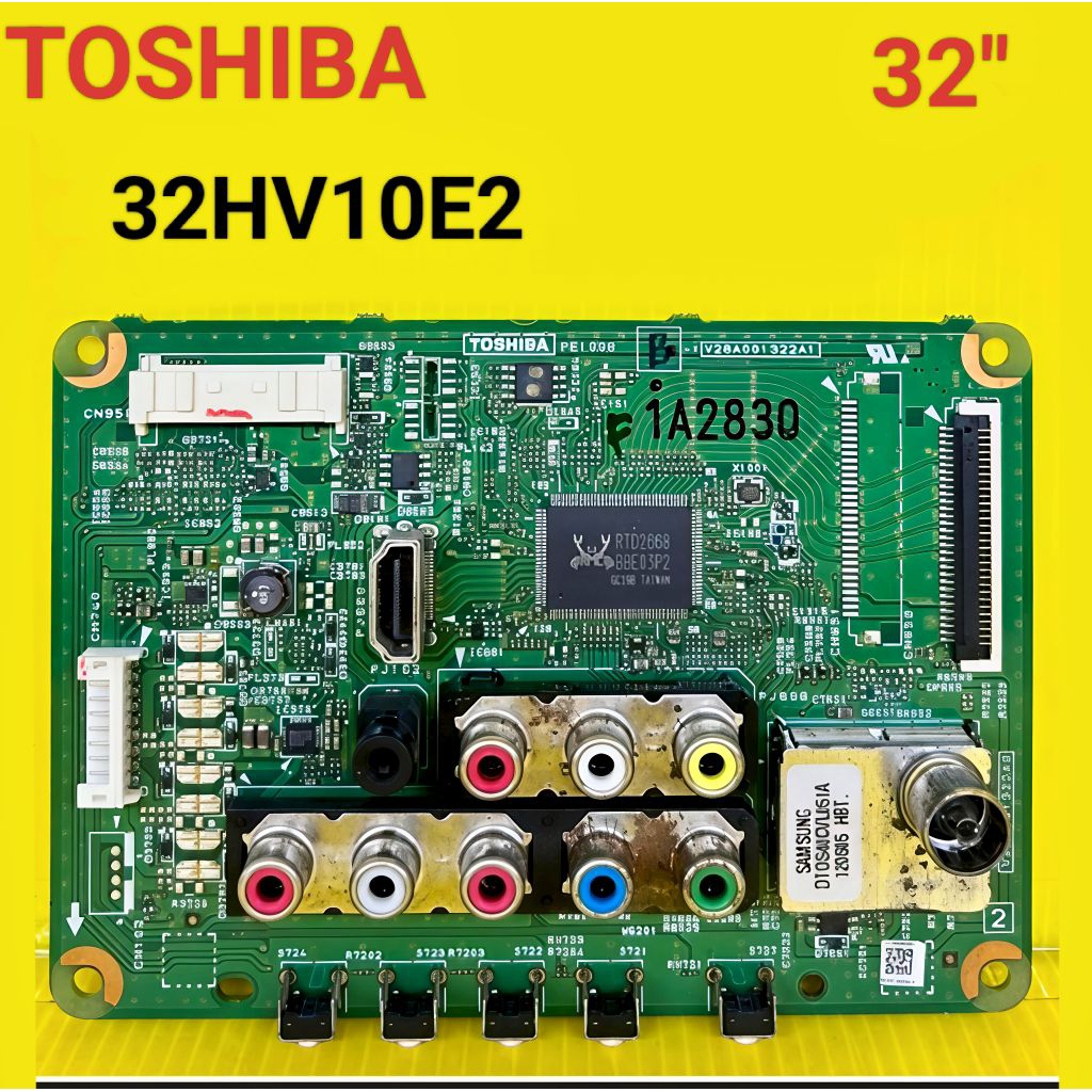 MB TOSHIBA 32HV10E2 32 HV10E2 32HV10 Mainboard tv tosiba 32 inch Part LED TV Thosiba Original Bergar