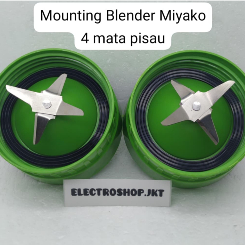 PISAU BLENDER MIYAKO MOUNTING 4 MATA PISAU ,BLENDER JUS MIYAKO HIJAU