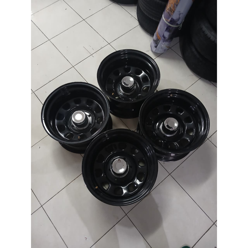 velg/pelek mobil second hsr mokupo ring16 baut6x139 cocok untuk hillux,triton,dll