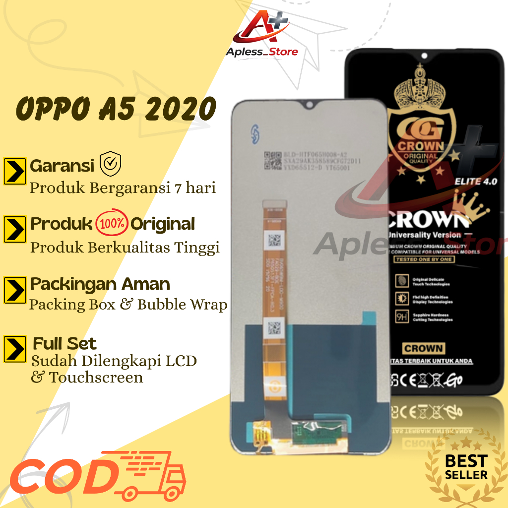 LCD TOUCHSCREEN OPPO A31 2020/A5 2020/A9 2020/A8/A11/A11X/REALME C3/5/5I/5S/6S ORIGINAL FULLSET TOUC