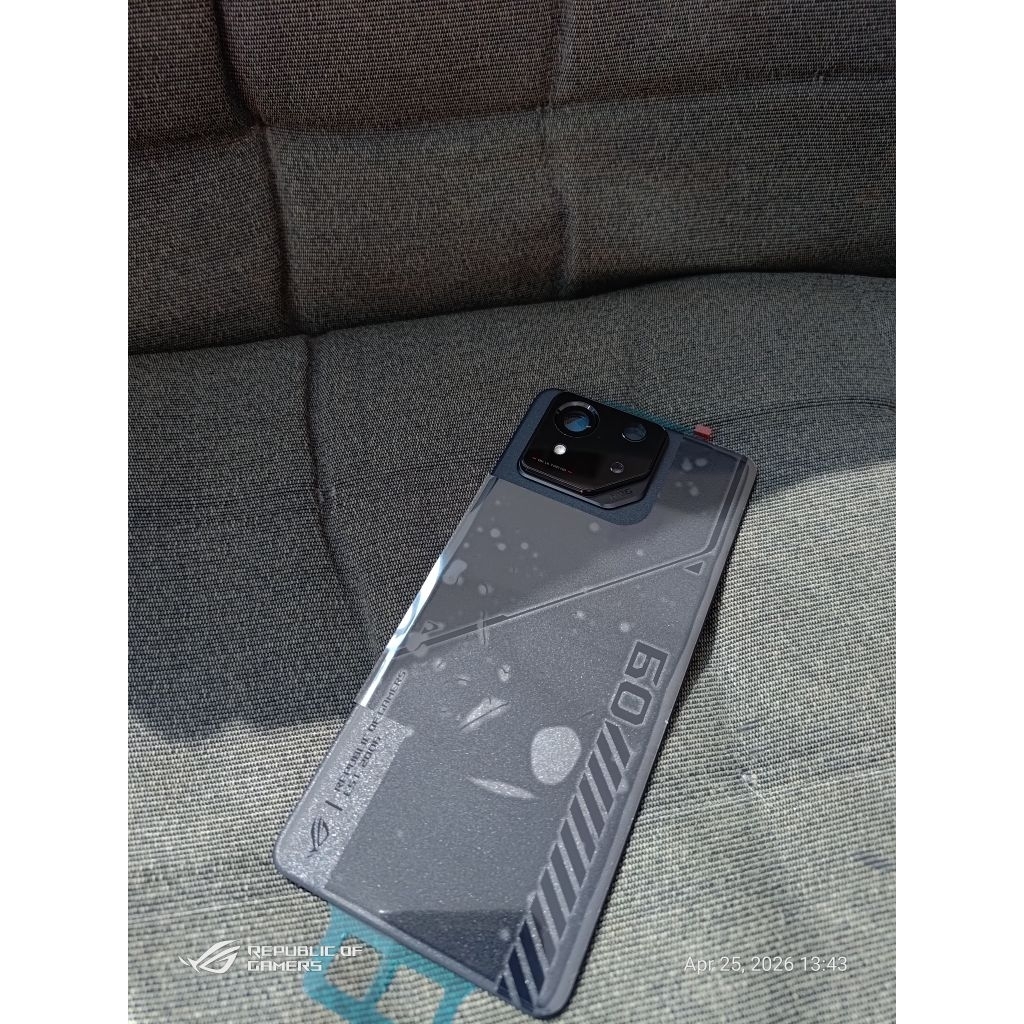 BACKDOOR HITAM ROG PHONE 9 FE  COVER ROG 9 FE PENUTUP BATTERY ROG 9 FE ORIGINAL BARU