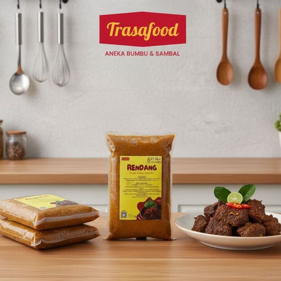 Bumbu Rendang Asli Padang, Bumbu Rendang Home Made Kemasan 1/4 kg bumbu rendang instan, bumbu rendan