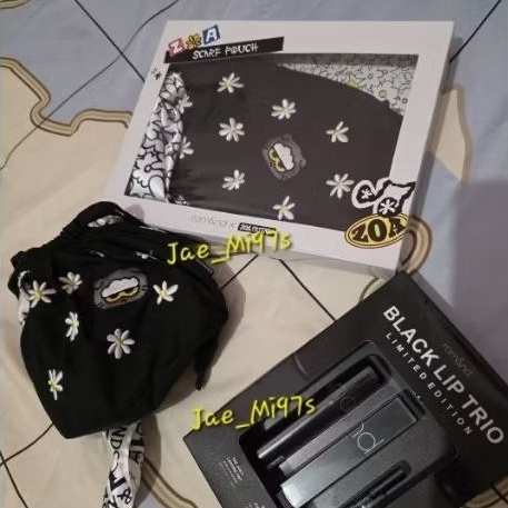 Romand Black Lip Trio & Scarf pouch Romand x Zo&Friends (ZOA)