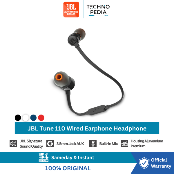 JBL Tune 110 / C150SI Wired Earphone Headset Super Bass - Original Resmi IMS