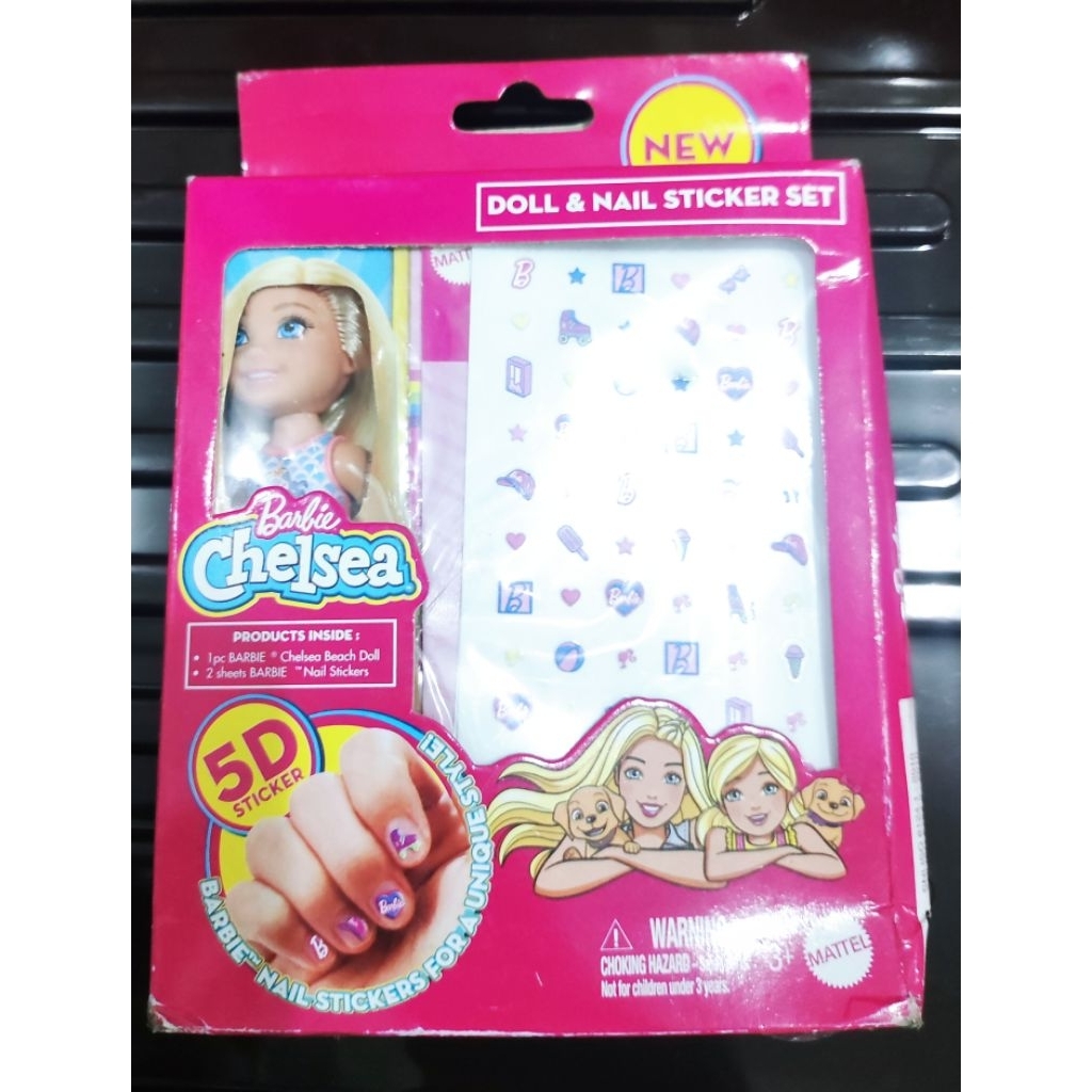 Barbie Chelsea Doll & Nail Sticker Set || Barbie Jet Tag || Barbie Fashionista Charms & Bracelets